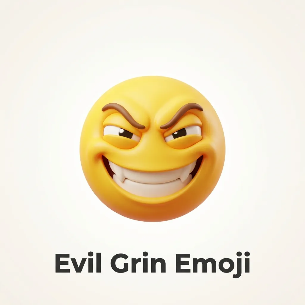 Best evil grin emoji combos