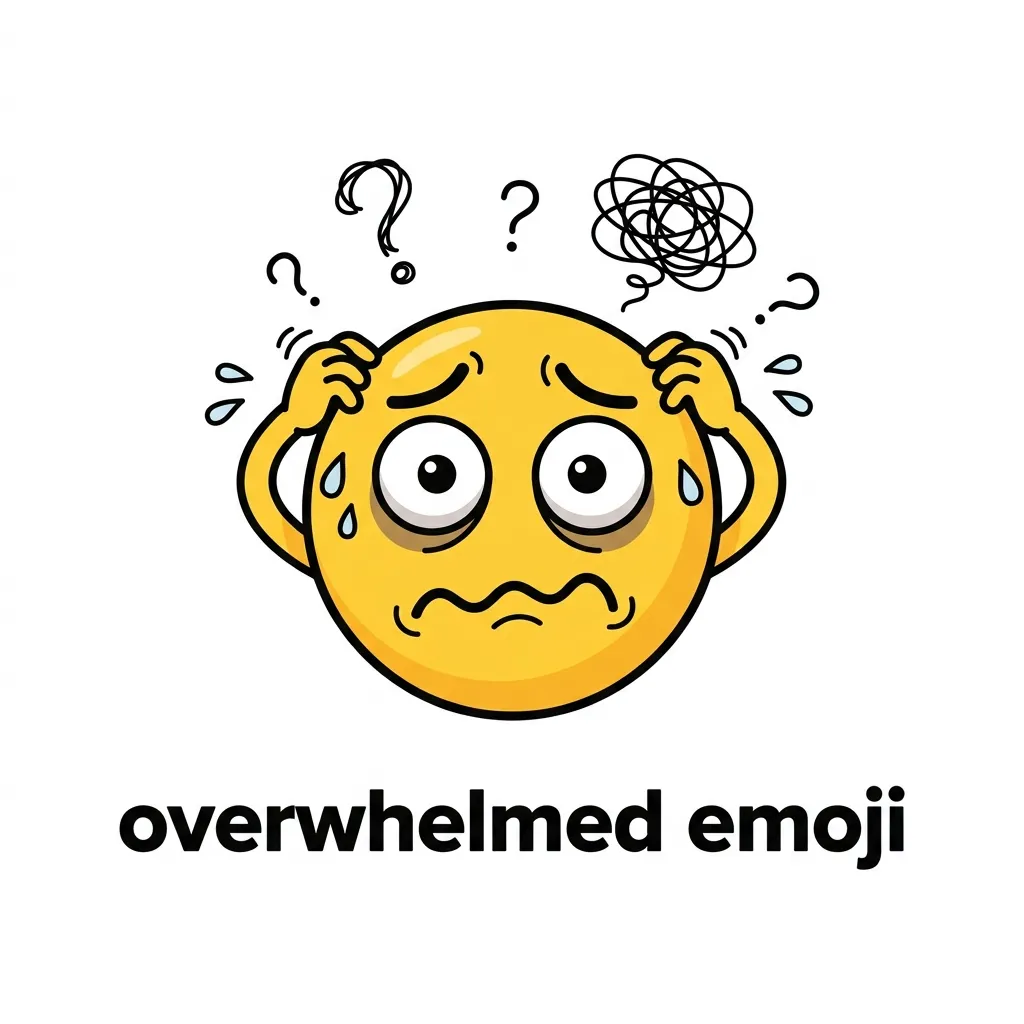 Best overwhelmed emoji combos  copy & paste