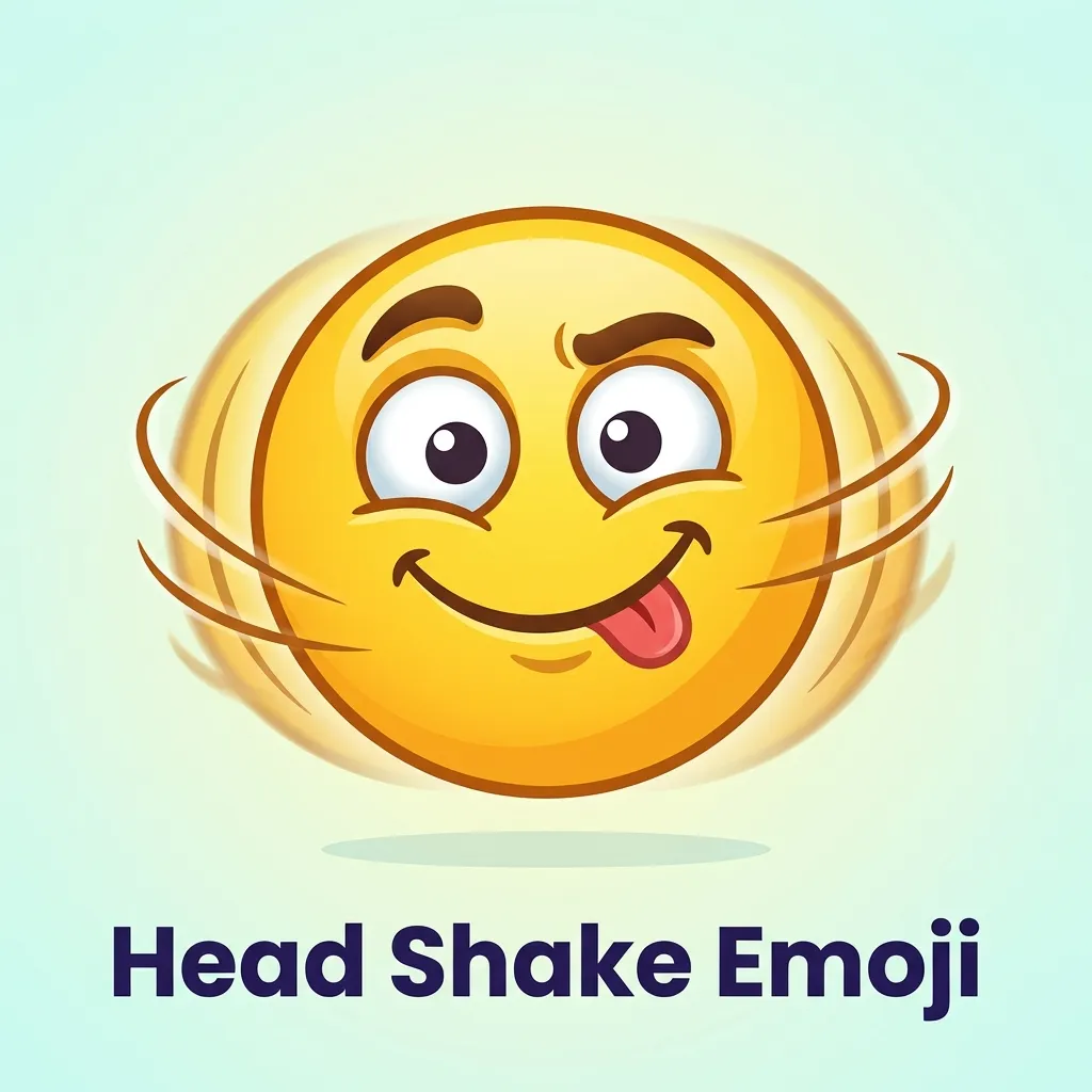 What do head shake emoji mean