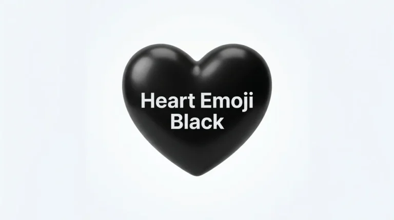 Heart Emoji Black