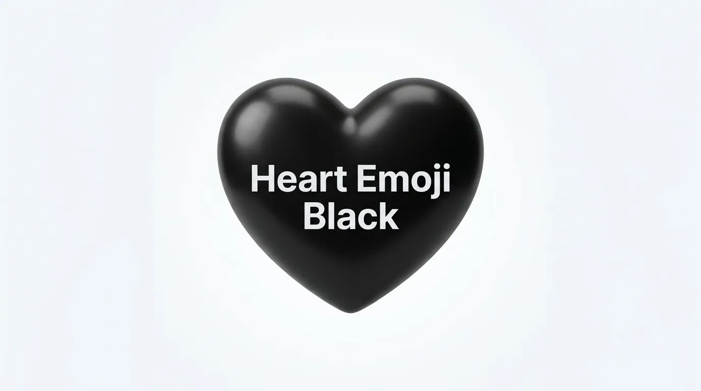 Heart Emoji Black