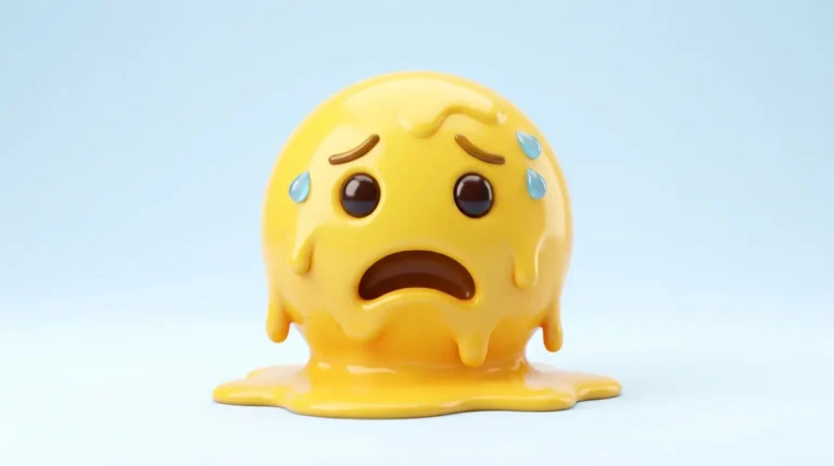 Melty face emoji