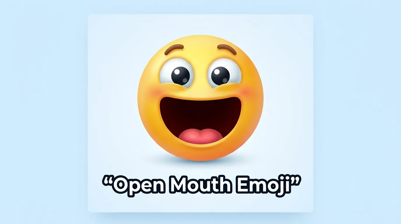 Open Mouth Emoji