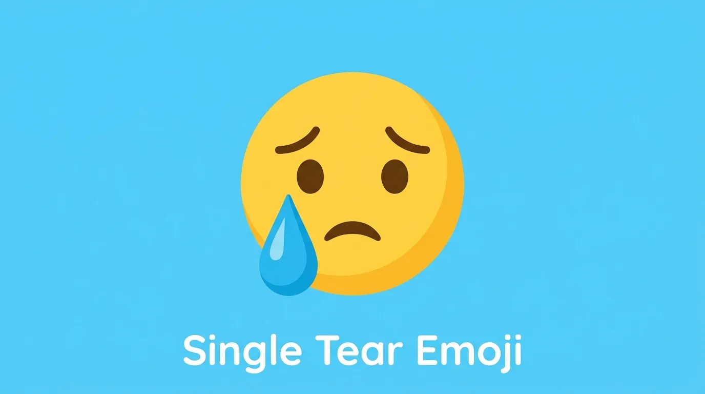 single tear emoji