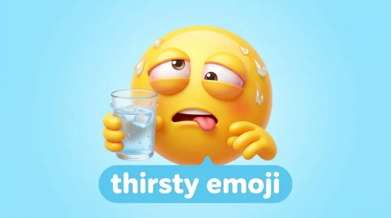 Thirsty emoji