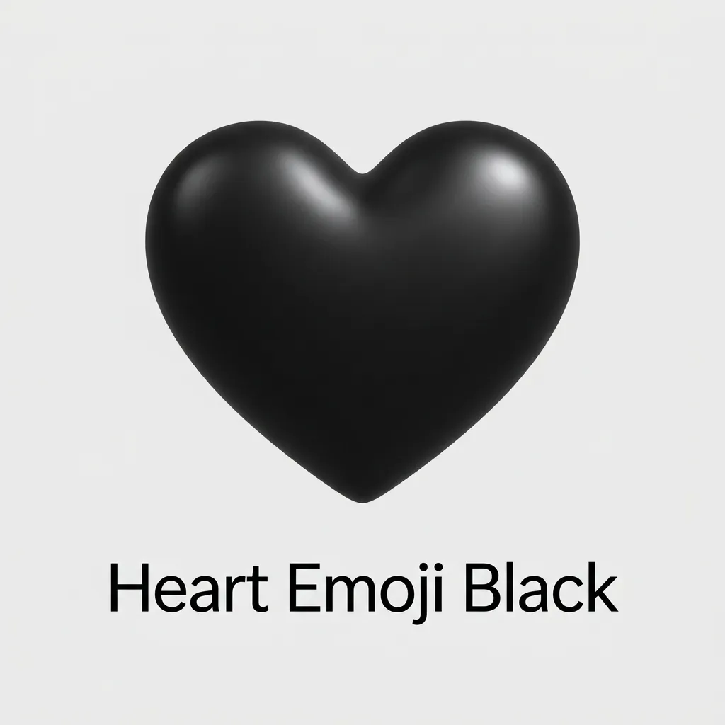 Trending heart emoji black in 2026