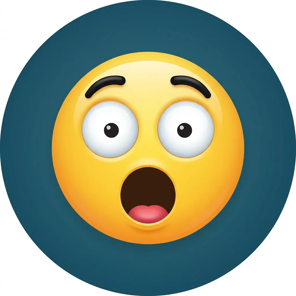 Trending shocked emoji face in 2026