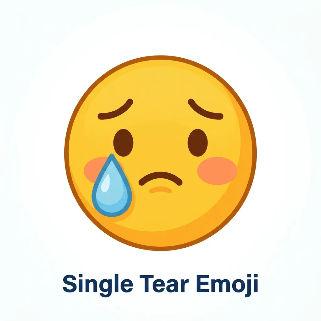 Trending single tear emoji in 2026