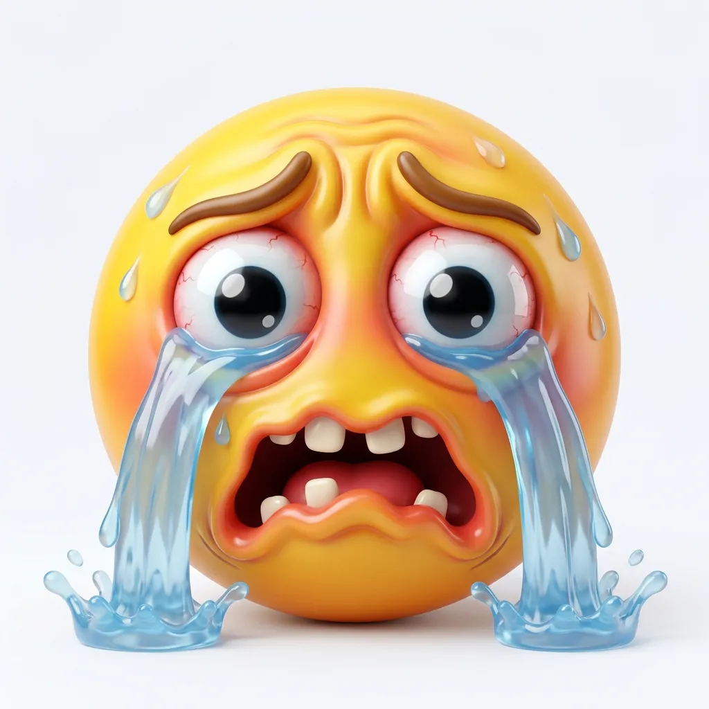What do anguish emoji mean