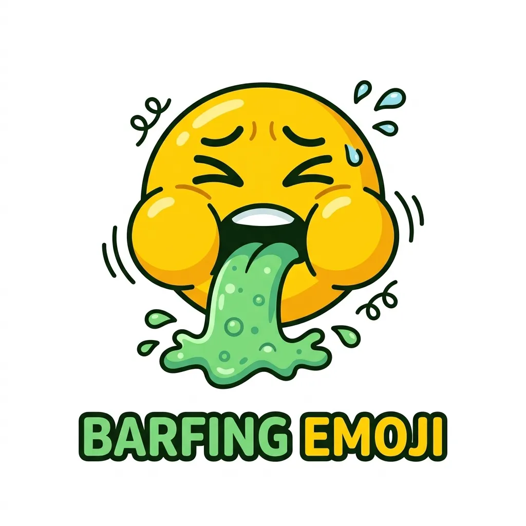 What do barfing emoji mean