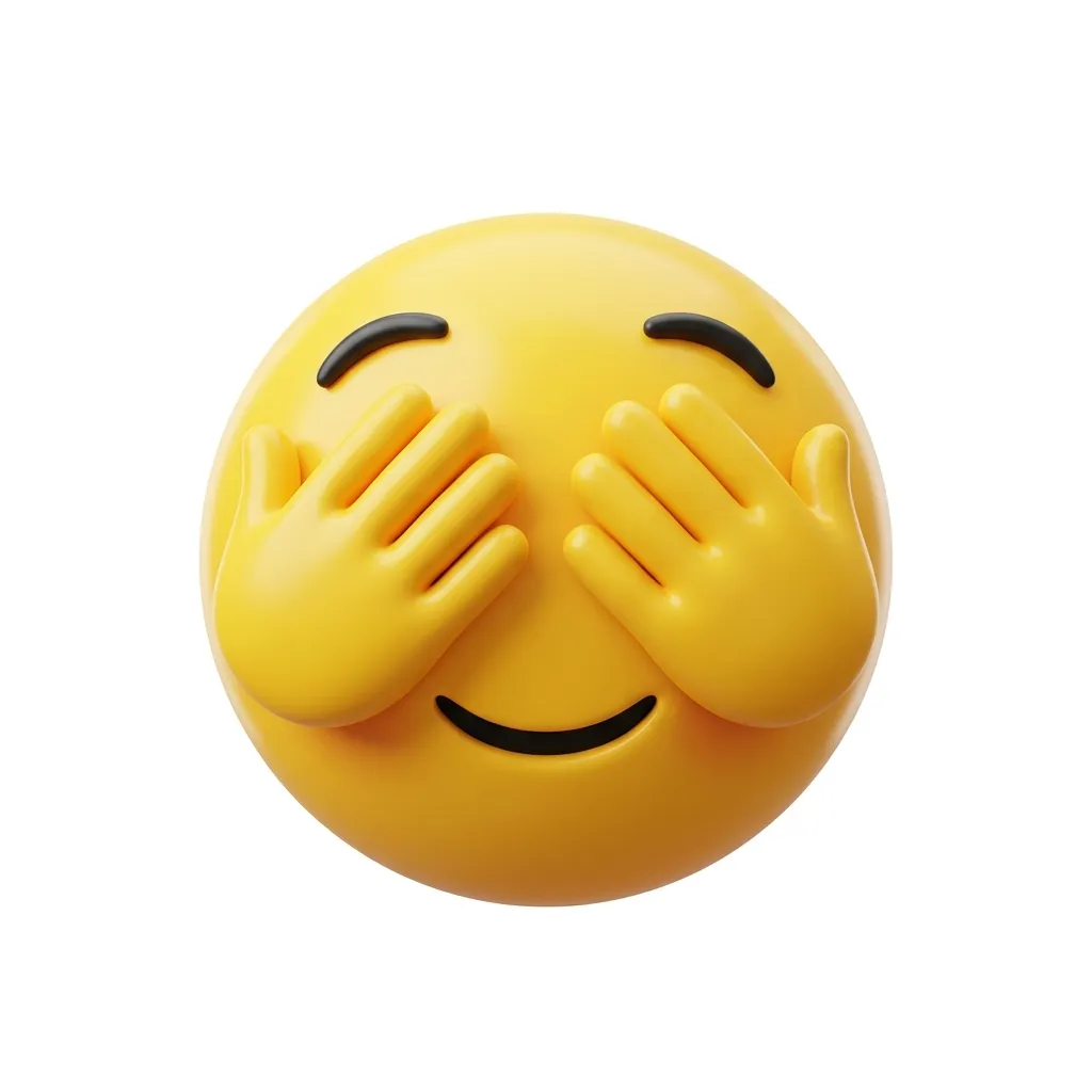 What do cover eyes emoji mean