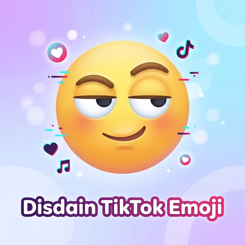 What do disdain TikTok emoji mean