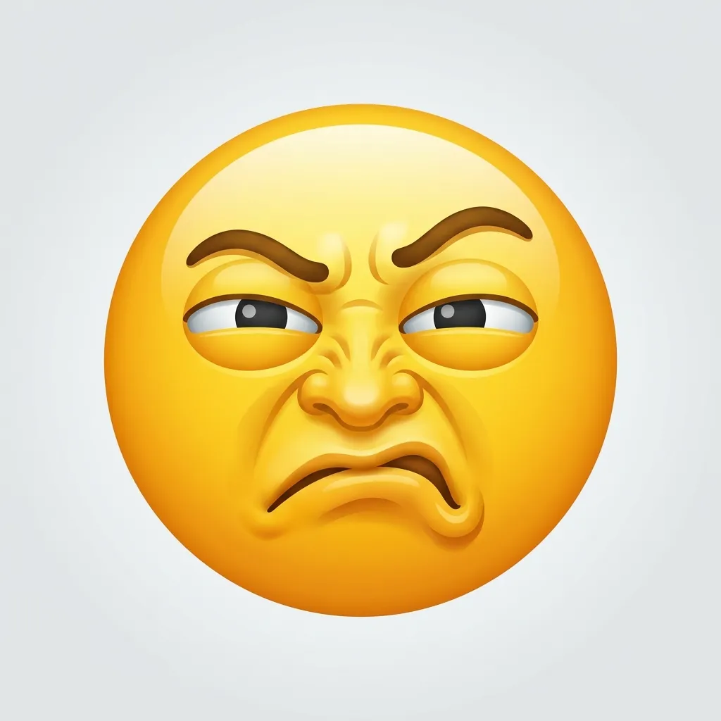 What do disgusted emoji memes mean