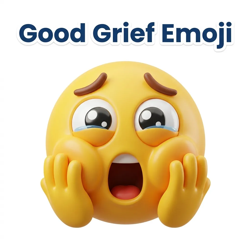 What do good grief emoji mean