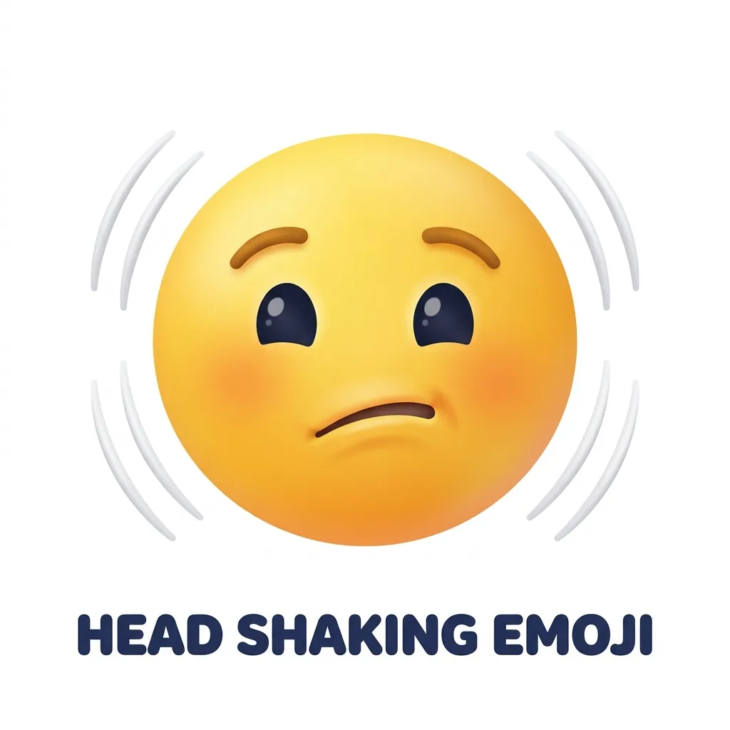 What do head shaking emoji mean