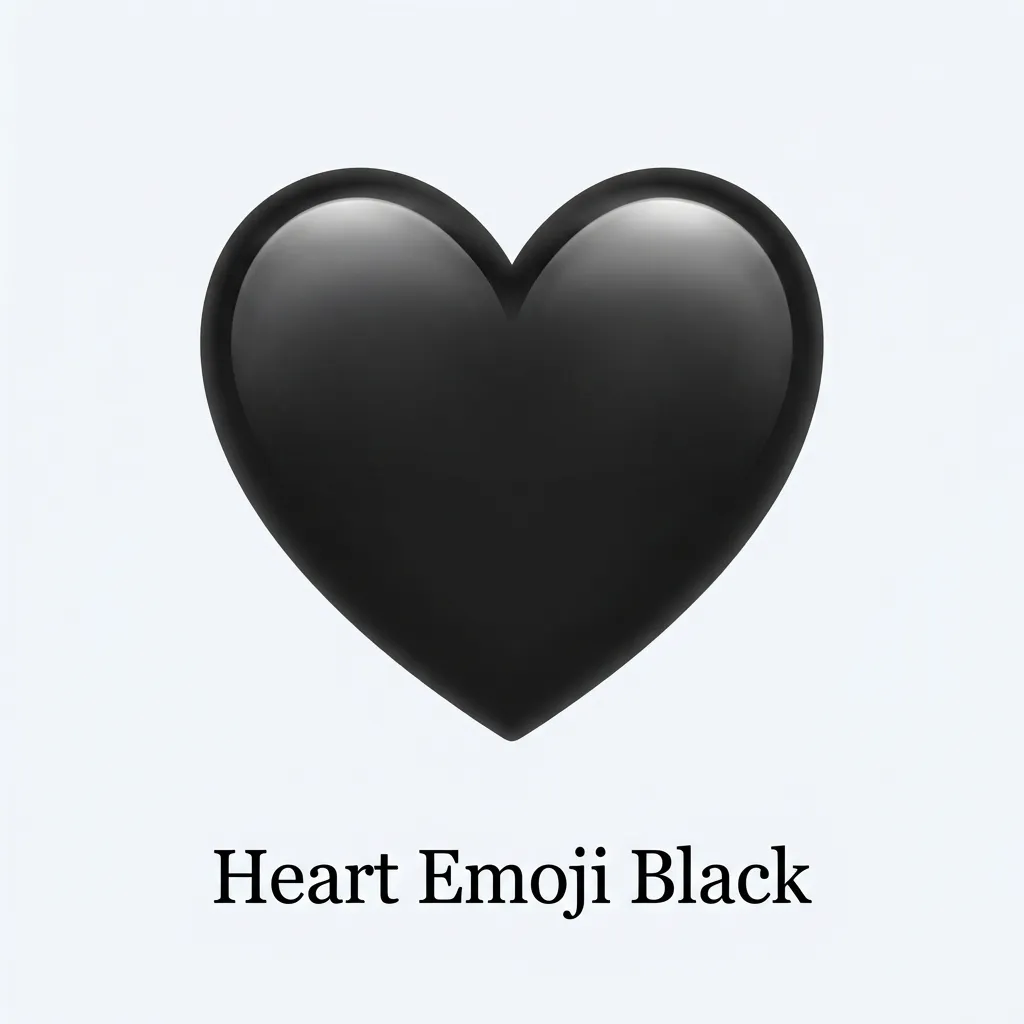 What do heart emoji black mean?