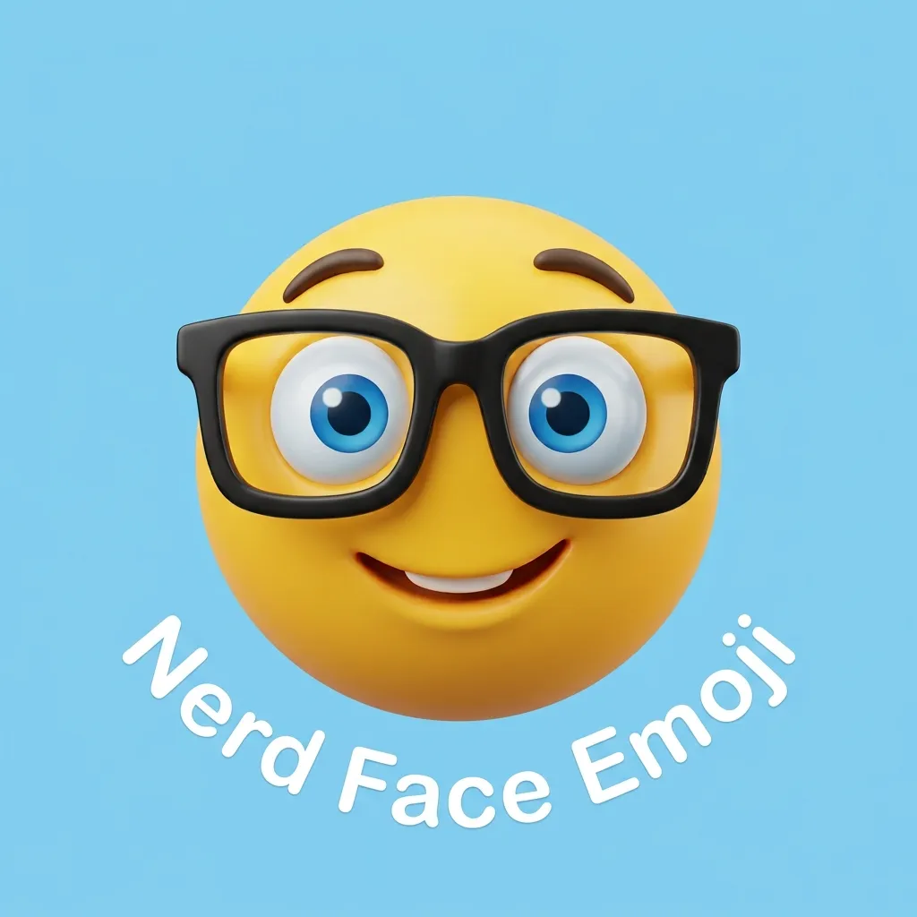 What do nerd face emoji mean
