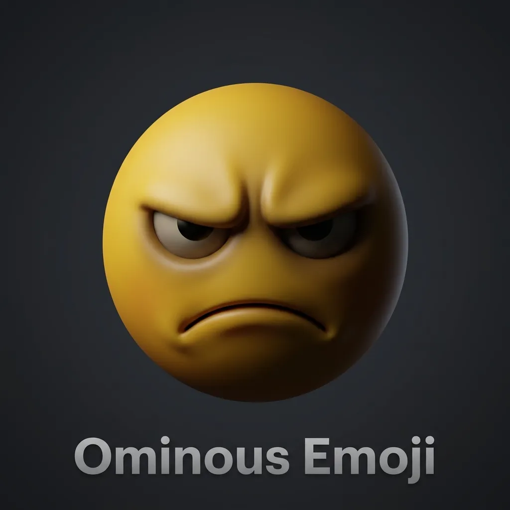 What do ominous emoji mean