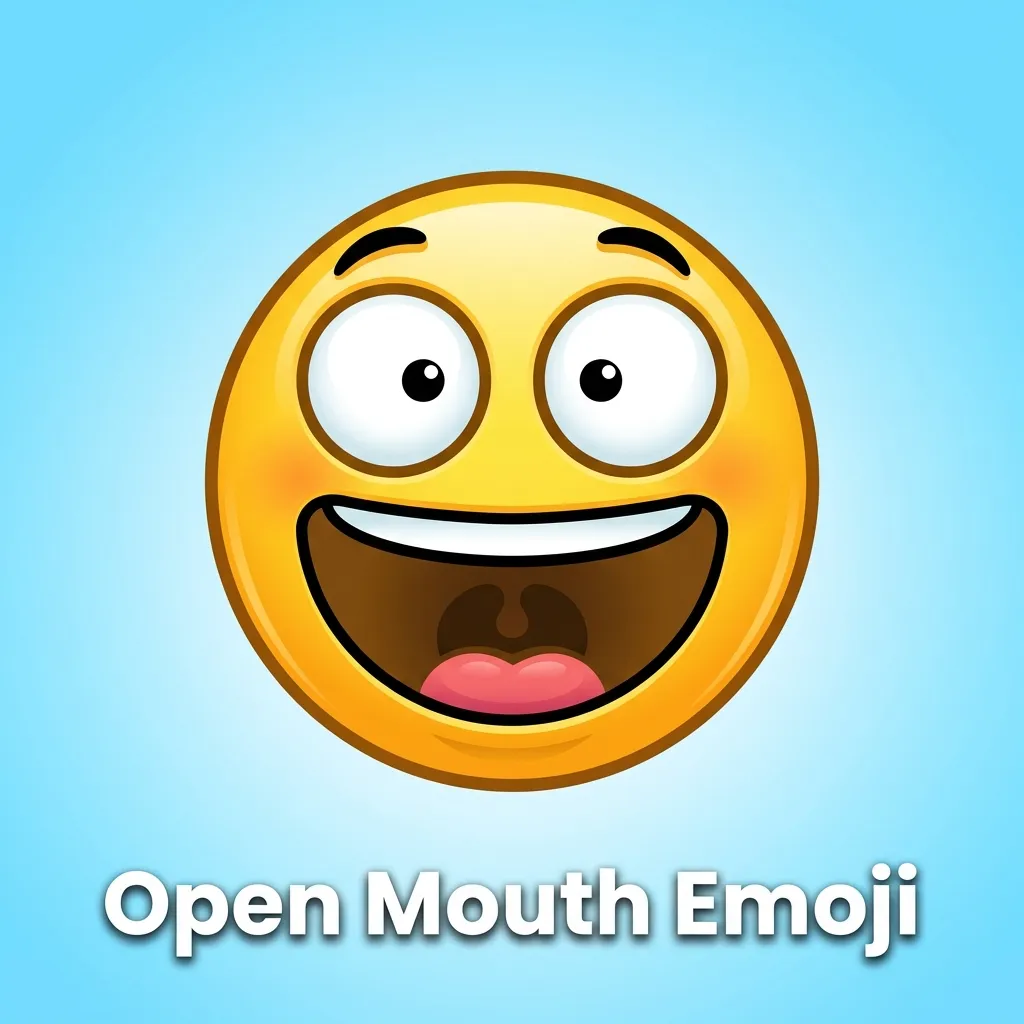 What do open mouth emoji mean