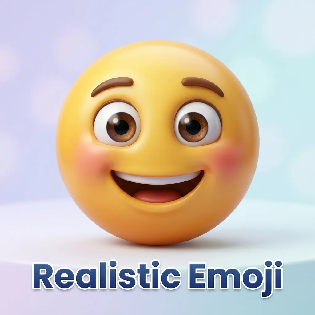 What do realistic emoji mean