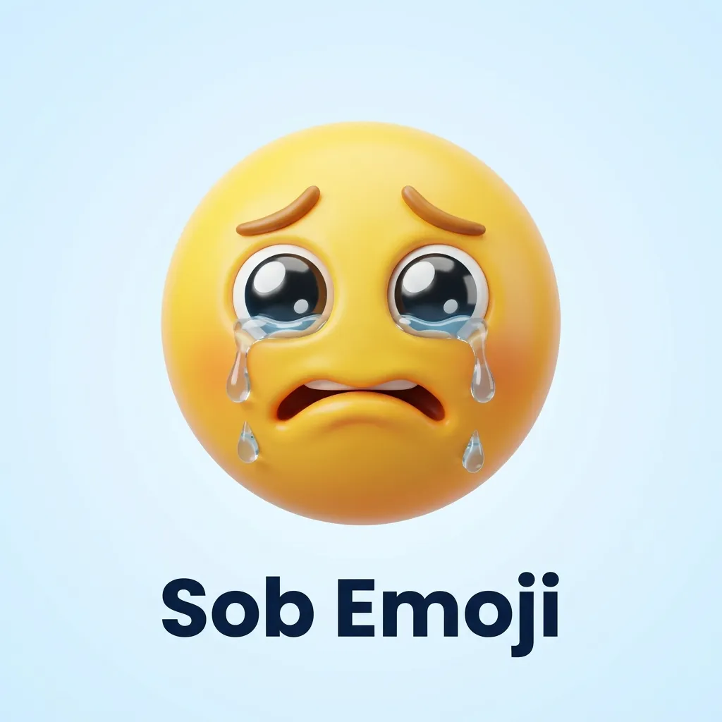 What do sob emoji mean