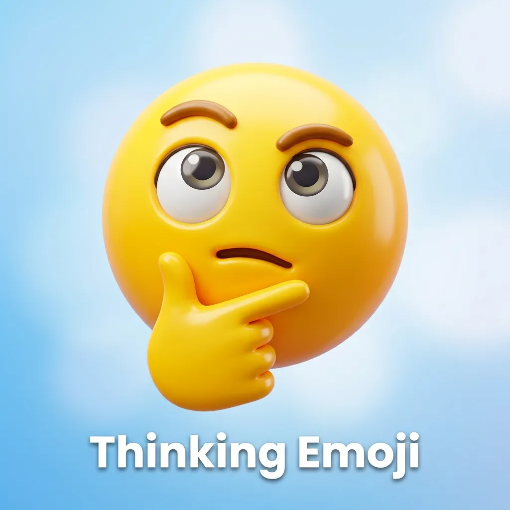 What do thinking emoji mean