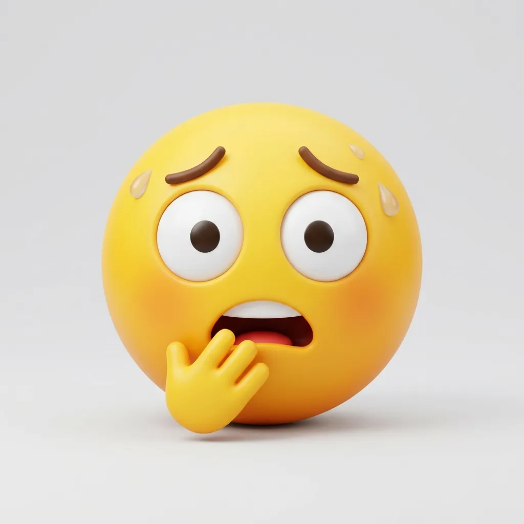 What do uh oh emoji mean