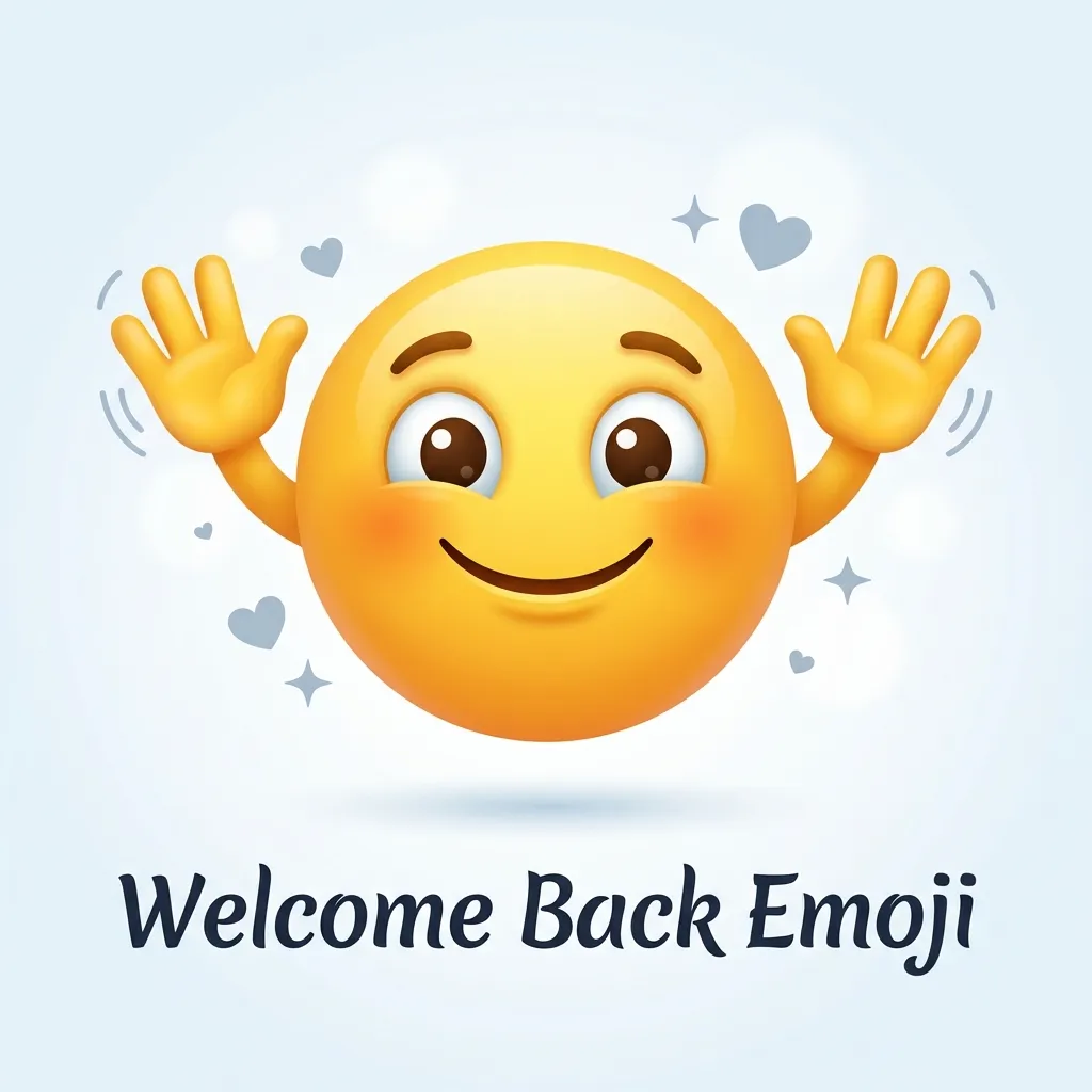 What do welcome back emoji mean