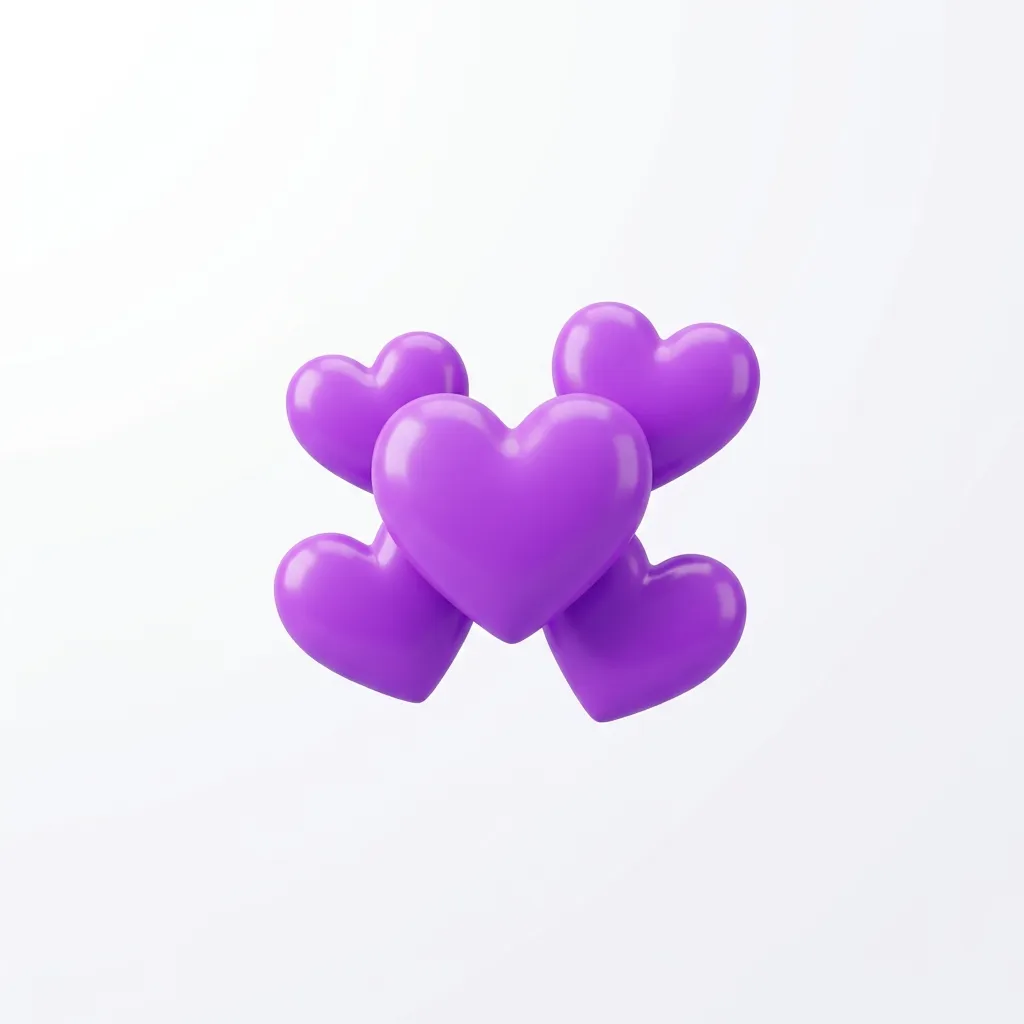 Best purple hearts emoji combos  copy & paste