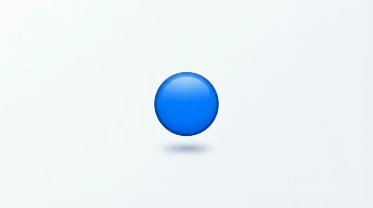 Blue Circle Emoji