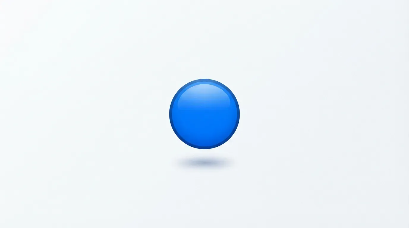 Blue Circle Emoji
