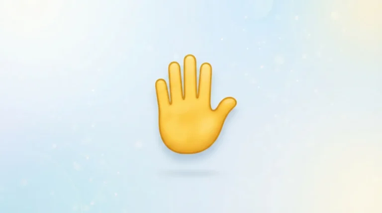 Hand Raised Emoji