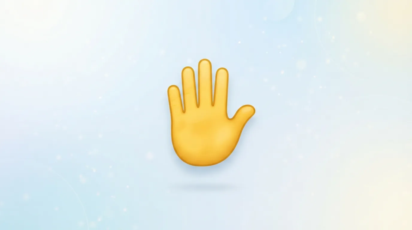Hand Raised Emoji