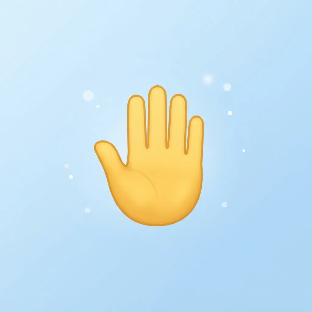 Trending hand raised emoji in 2026