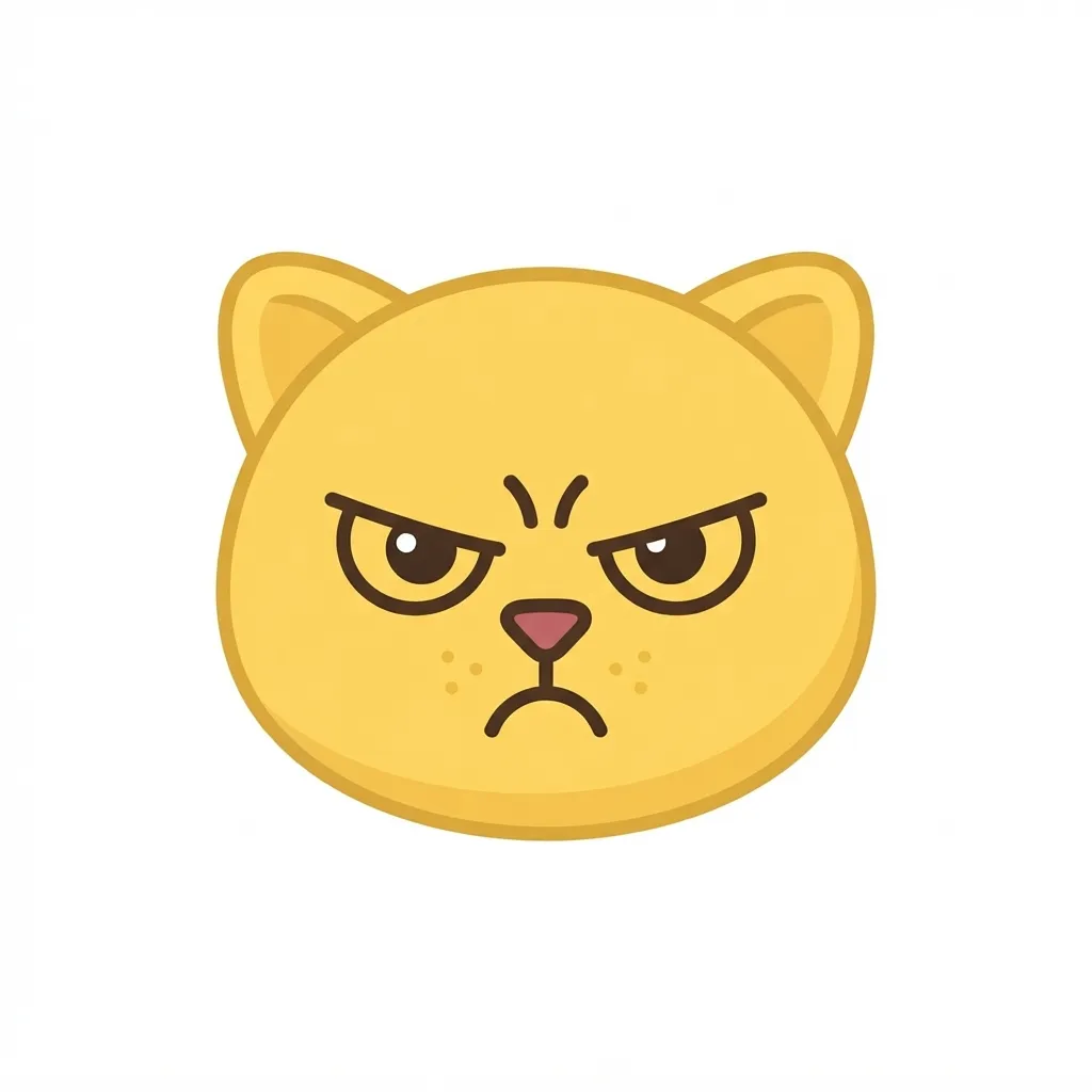 What do angry cat emoji mean