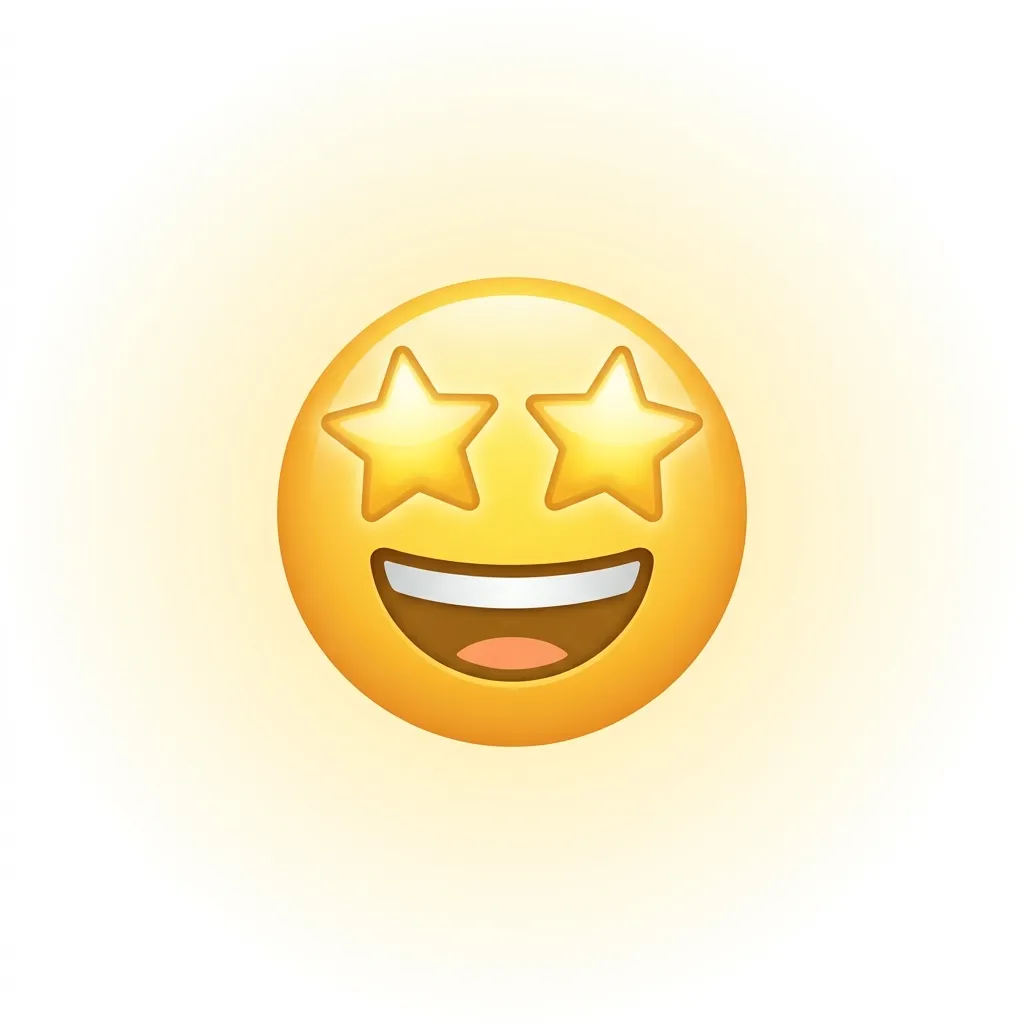 What do star face emoji mean