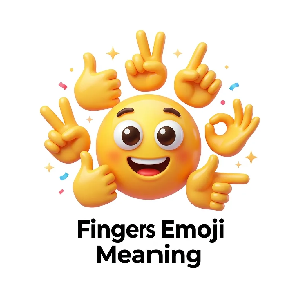 What does fingers emoji mean?